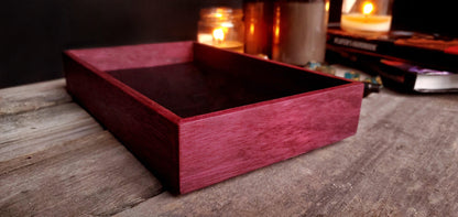 Purpleheart | Hardwood Dice Tray | The Berry - Goodberry Workshop